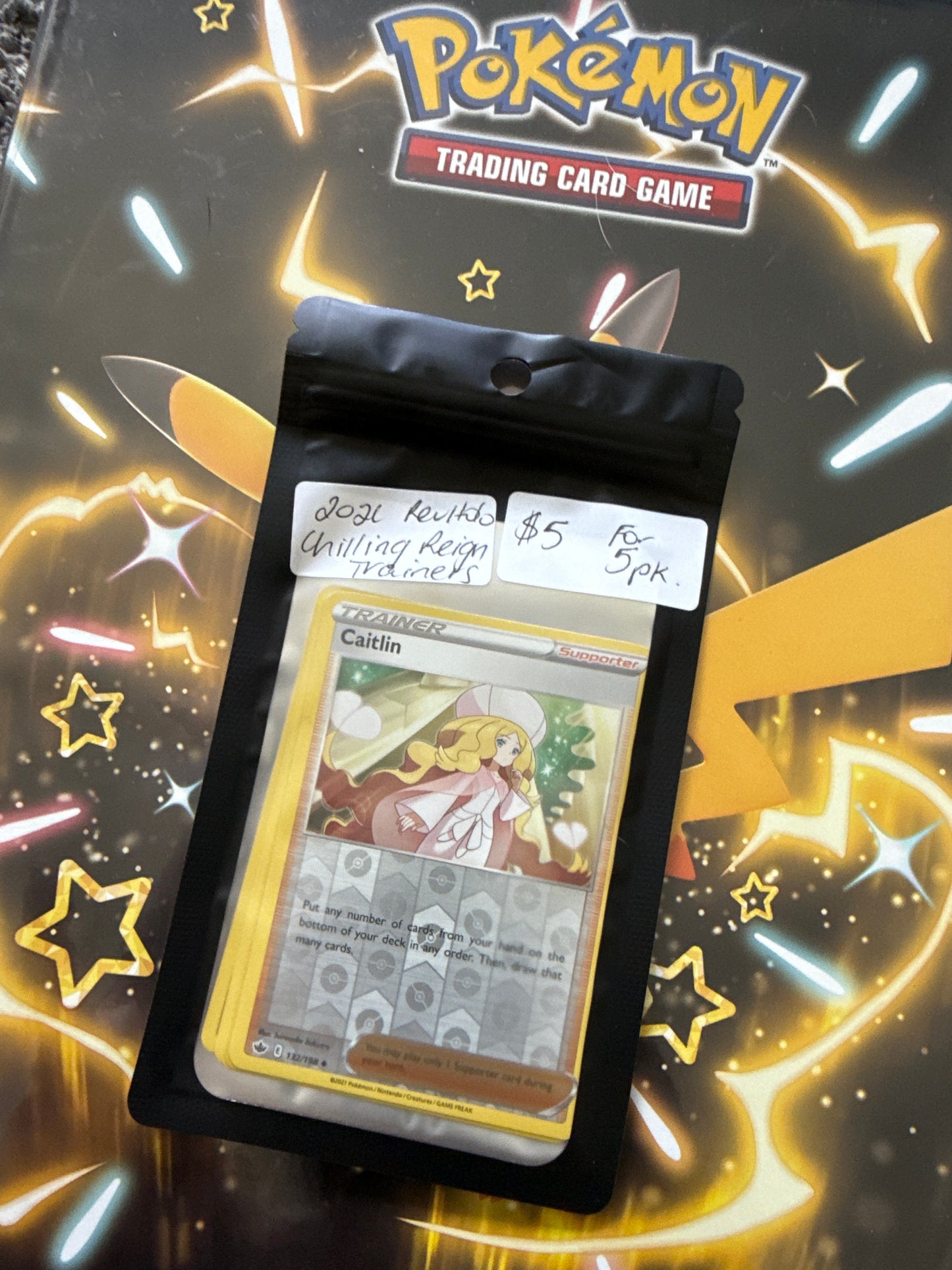 2021 Reverse Holo Chilling Reign Trainers - 5 pk