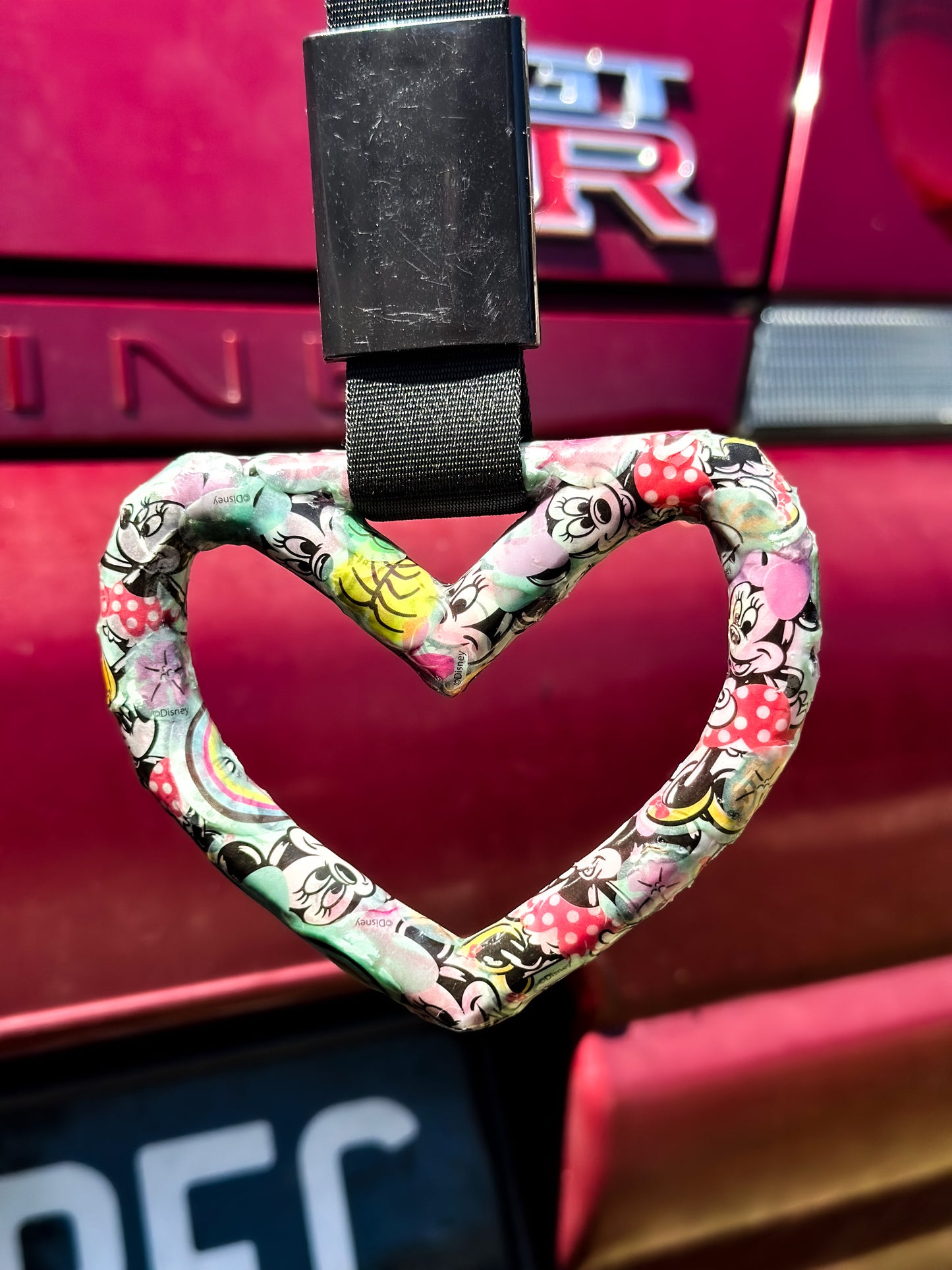 #24. Minnie Mouse Stickerbomb Tsurikawa