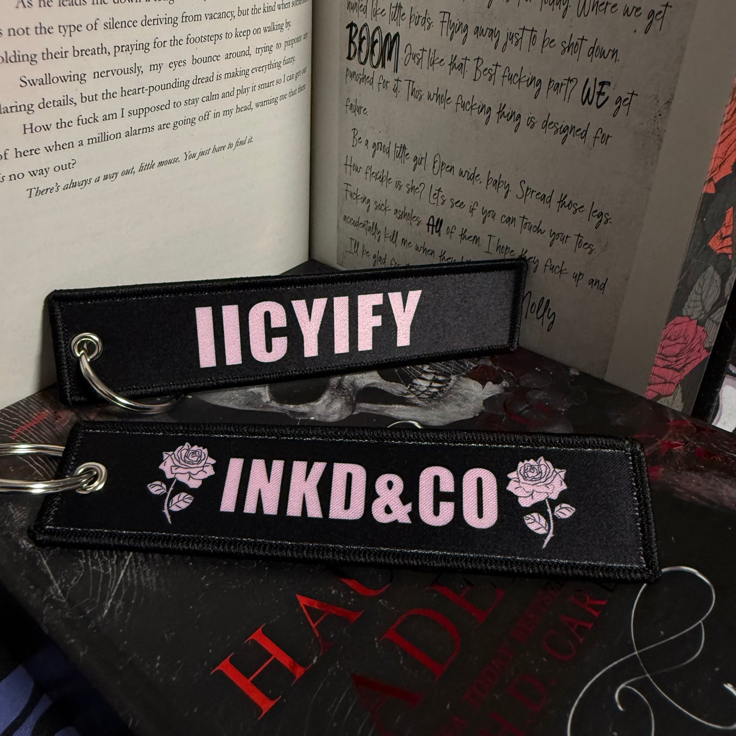 Dark Romance Jet Tags