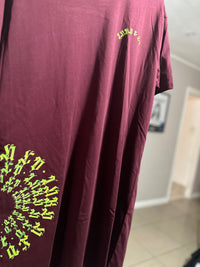 Spiral Tall Tshirt - Maroon