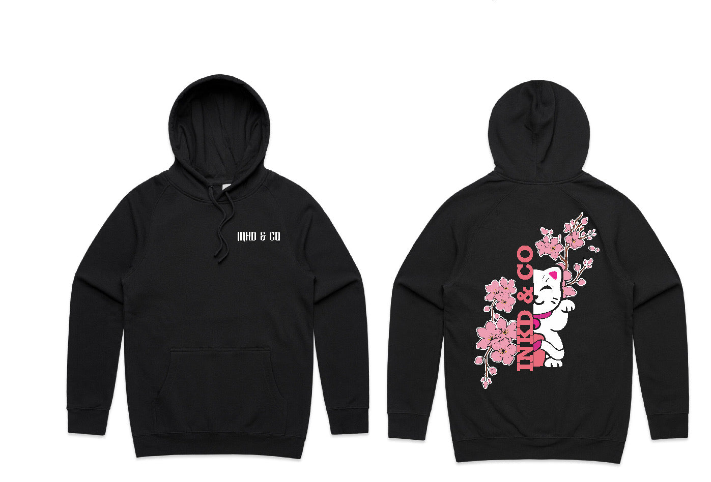 Cherry Blossom Kitty Hoodie