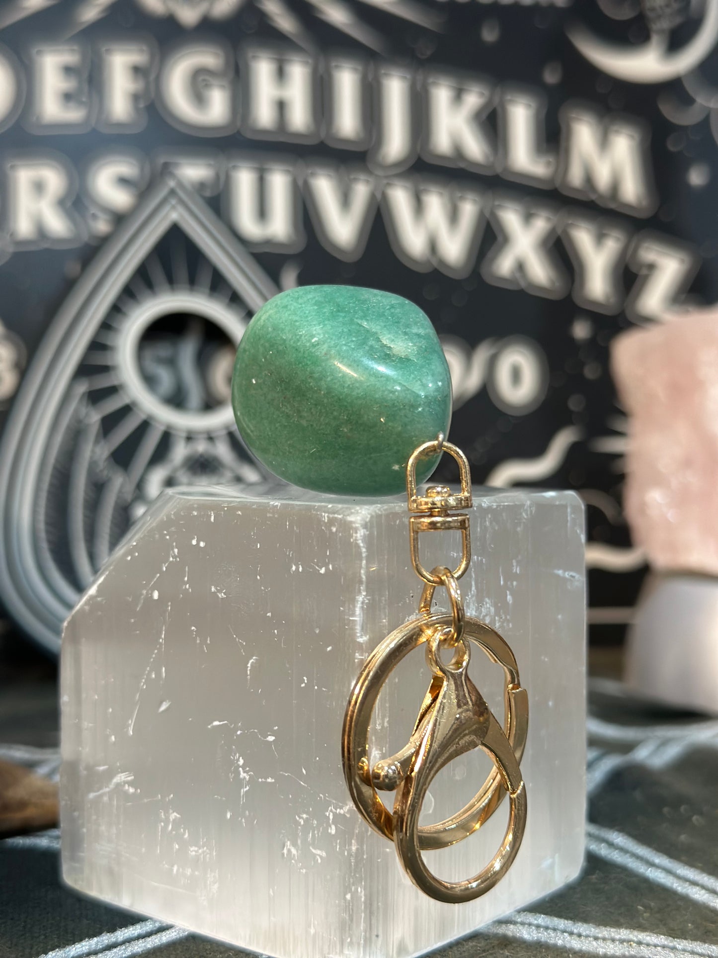 Green Adventurine Keychain