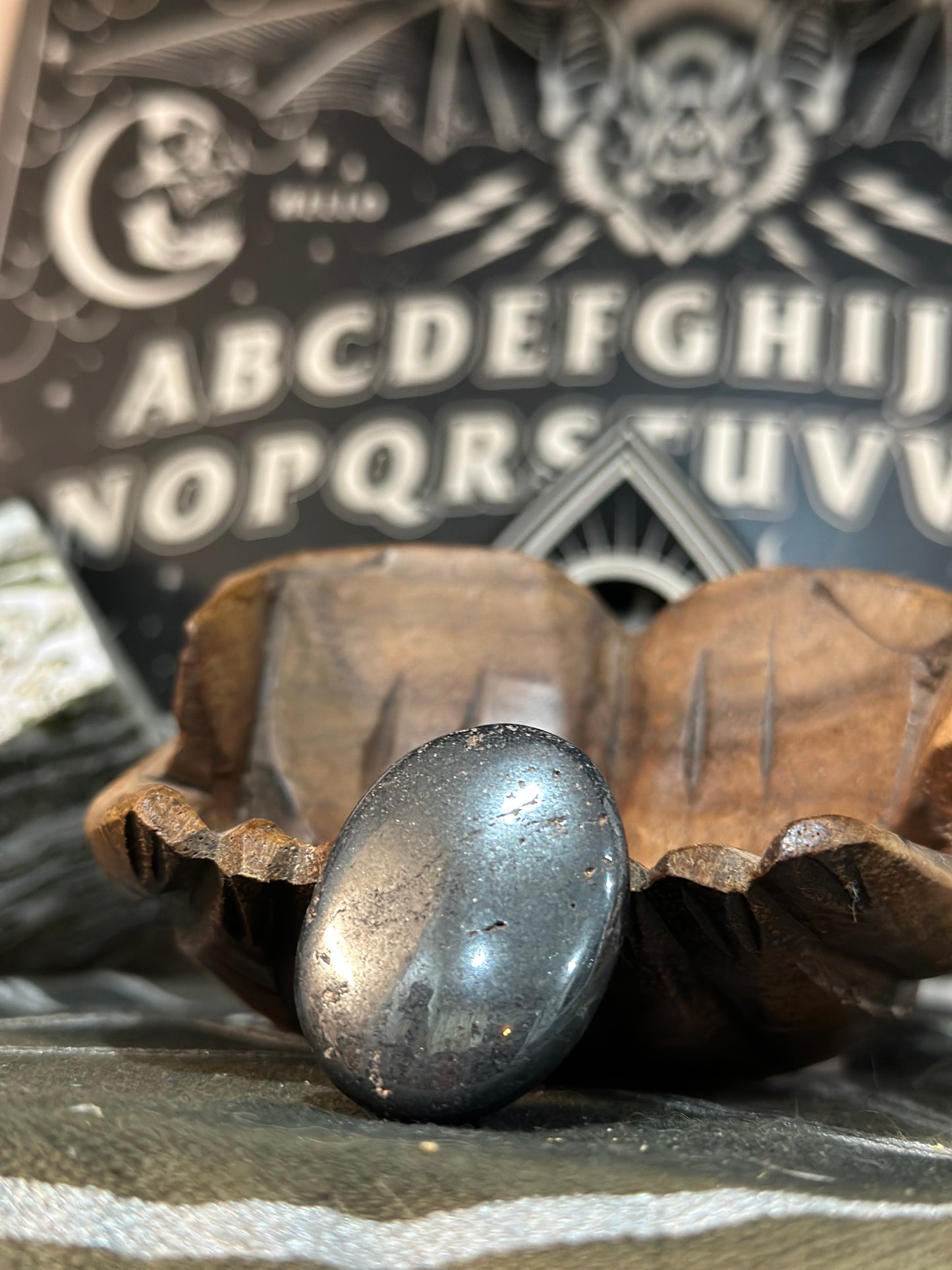 Hematite Worry Stone