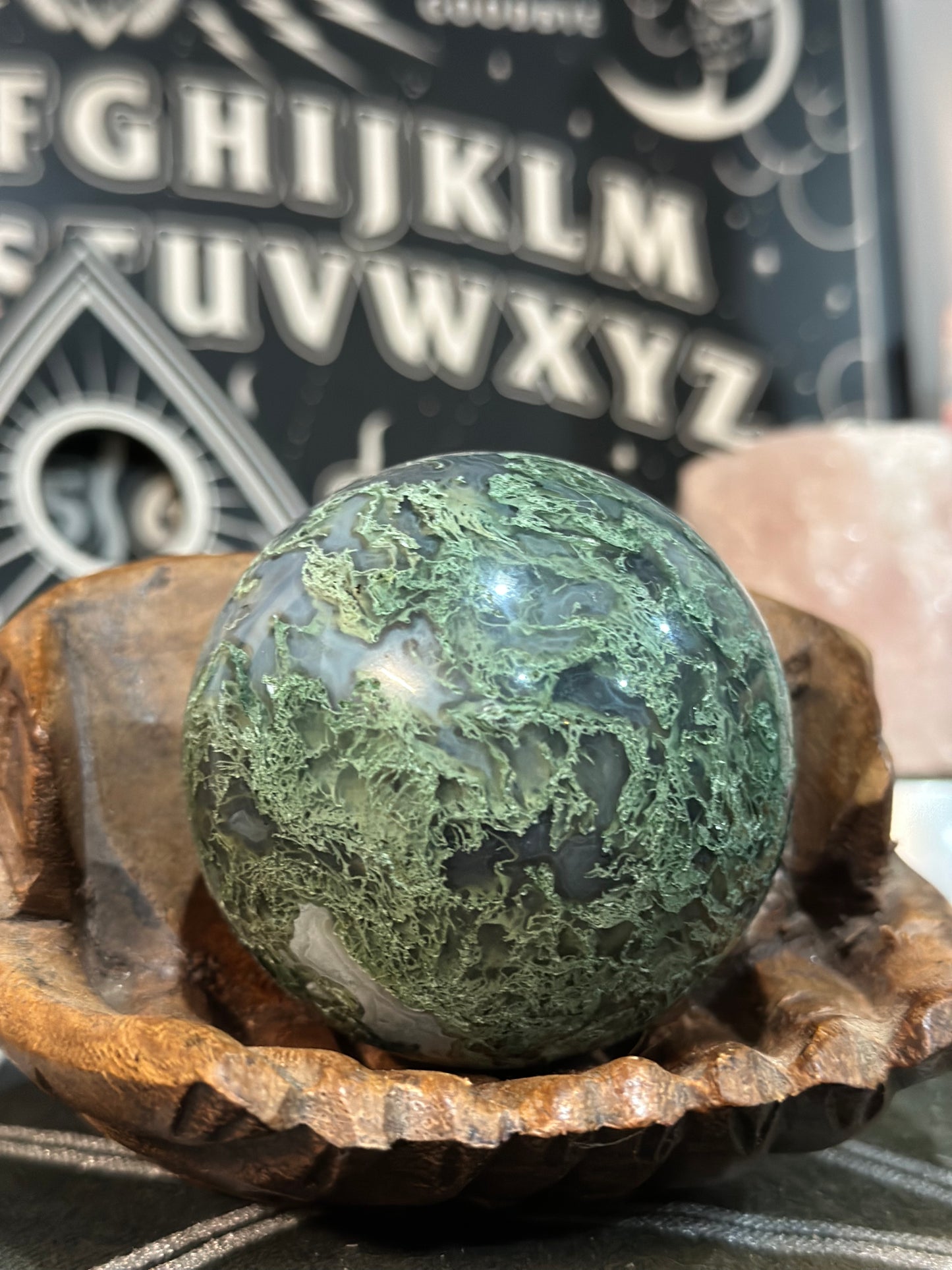 Moss Agate Sphere