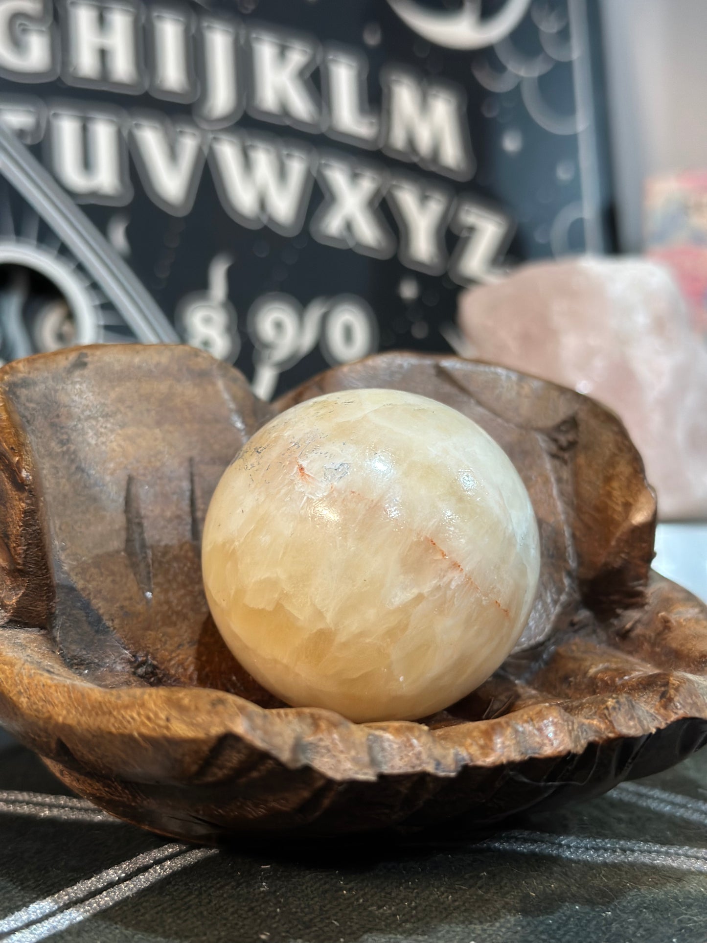 Yellow Calcite Sphere