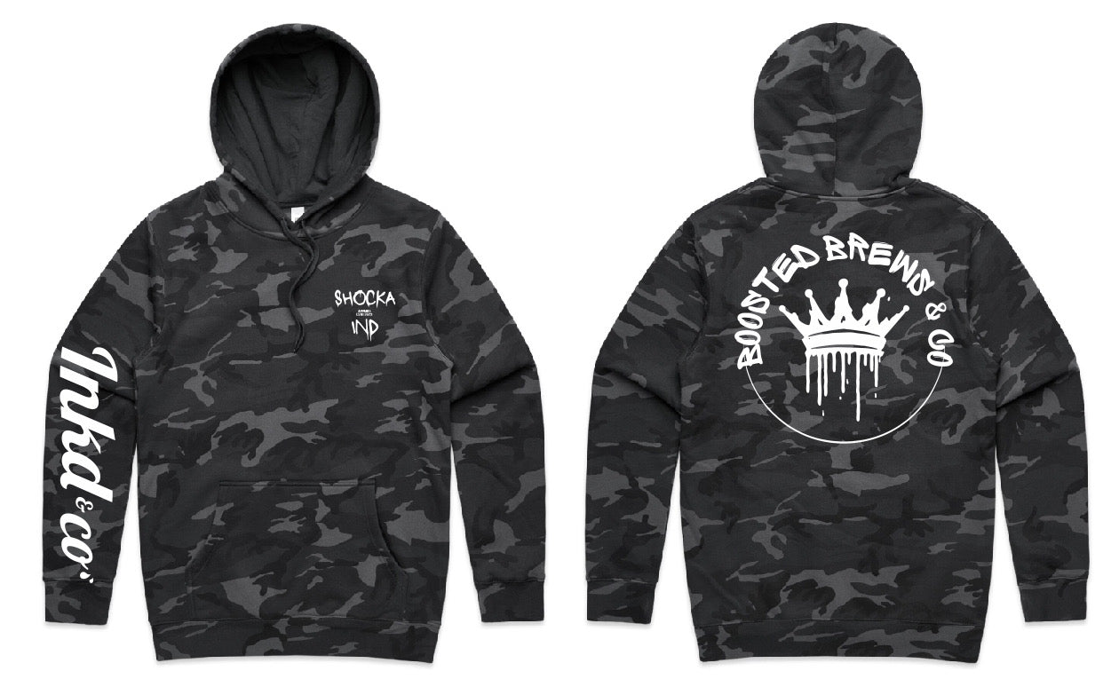 Inkd X Shocka X Boosted Hoodie Dark Camo