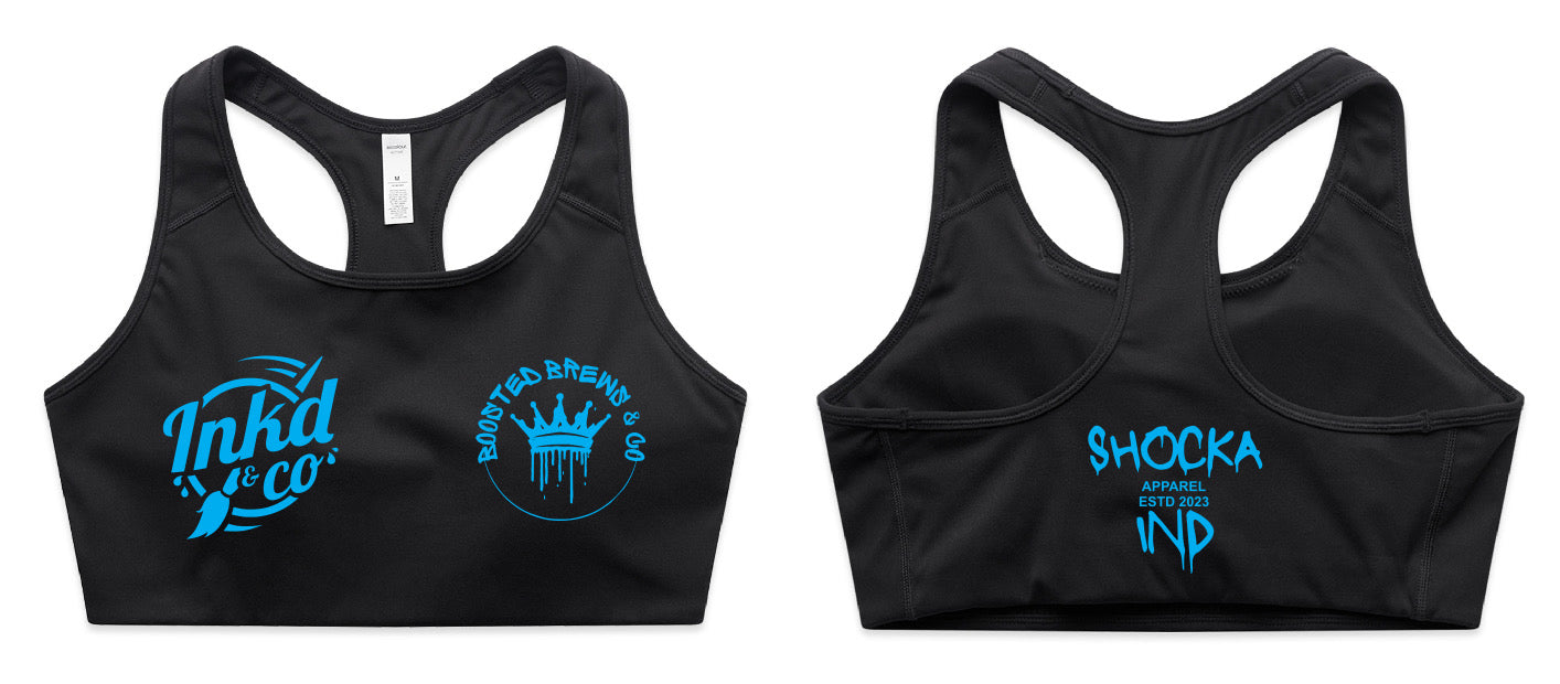 Inkd X Shocka X Boosted Sports Bra