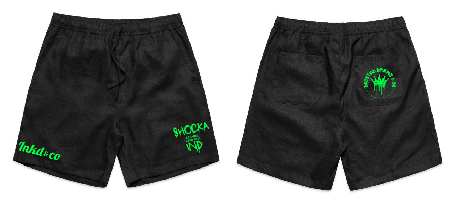 Inkd X Shocka X Boosted Men’s Linen Shorts