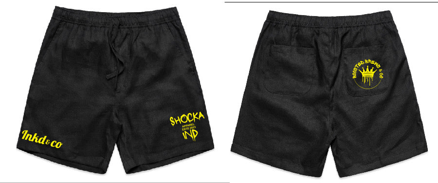 Inkd X Shocka X Boosted Men’s Linen Shorts